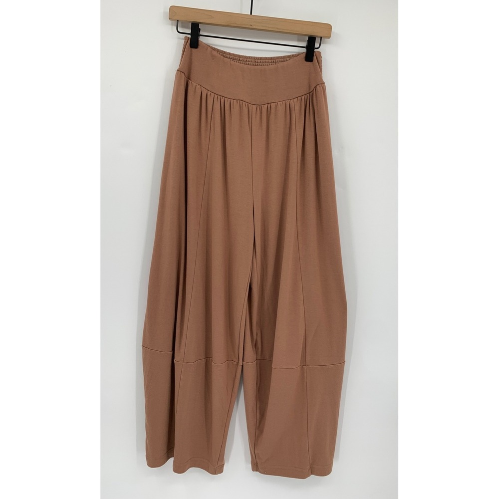 Free People Pants Womens Small Brown Free-Est Harem Balloon Barrel Boho Crop